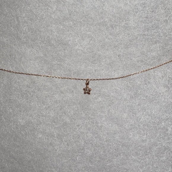 Laurie Fleming Rose Cut Diamond Moondew Necklace 14k Rose Gold - Picture 9 of 15